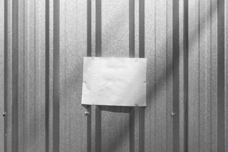 Clean aluminium fence to protect construction area.の写真素材