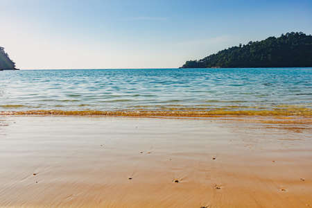 Vivid summer beach of Mu Ko Surin national park in Thailand.の写真素材