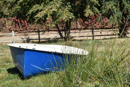 Boat Blueの写真素材