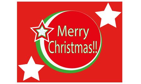 Merry Christmas illustrationの写真素材