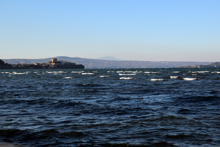 View of the lakeの写真素材