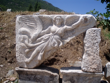 Ruins of the ancient city - Efes in Turkeyの写真素材