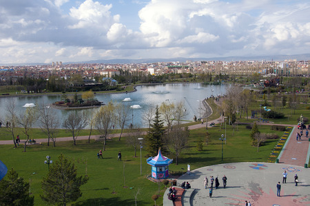 Sazova Park in Eskisehirのeditorial素材