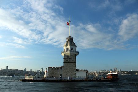 The Maiden's Tower Maiden's Tower is in Istanbul, Turkey.のeditorial素材