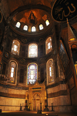 Interior Hagia Sophia, Istanbul, Turkeyのeditorial素材