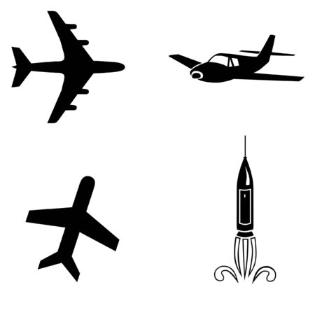 Air travel iconsの写真素材