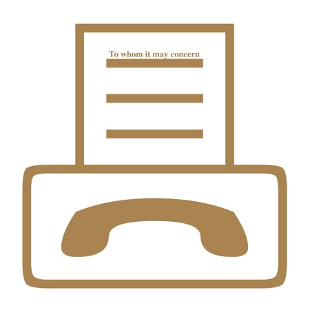 Fax machine iconの写真素材