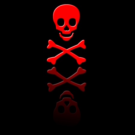 Death symbol reflection