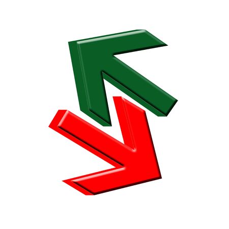 3D Business arrowsの写真素材