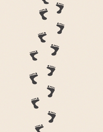 Footprints in sand