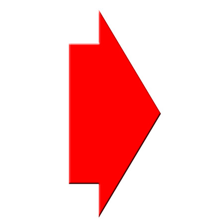 Red arrow iconの写真素材