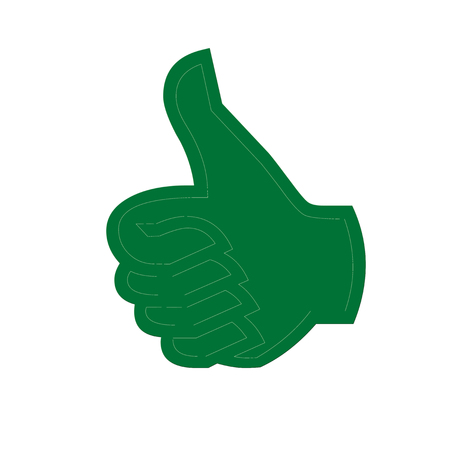 Green thumb up iconの写真素材