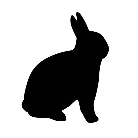Rabbit silhouette  iconの写真素材