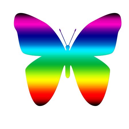 Butterfly iconの写真素材