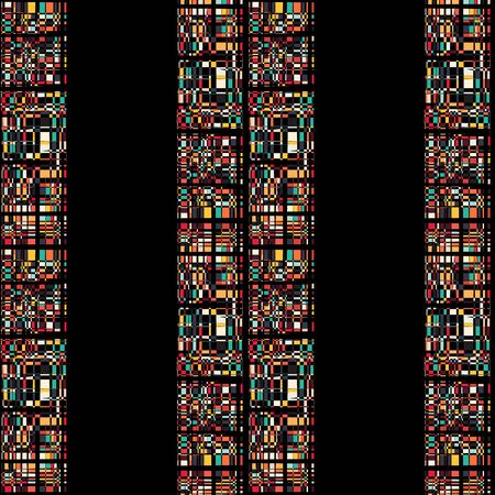 Seamless geometric pattern. Abstract background with messy rectangle elements. Colorful squares on...