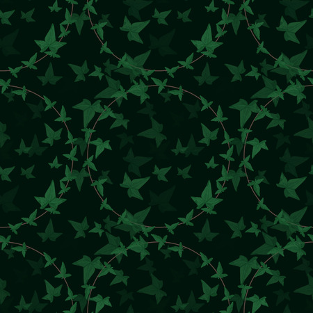 Vector seamless Floral pattern. Background with ivy elements. Plants texture for designのイラスト素材