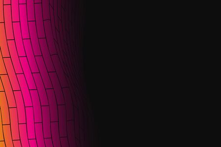 Abstract vector background. Colorful fading grid illustration. Cyber cell massiveのイラスト素材