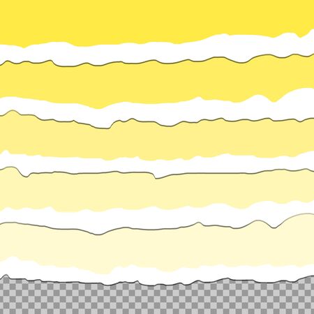 Cut off paper edges. Vector illustration for designのイラスト素材