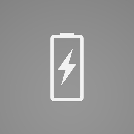Energy charge sign. Flat charger icon illustrationのイラスト素材
