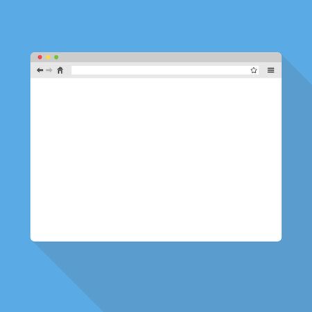 Modern browser window template. Desktop web window mockupのイラスト素材