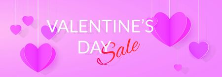 St. Valentines day sale poster banner designのイラスト素材