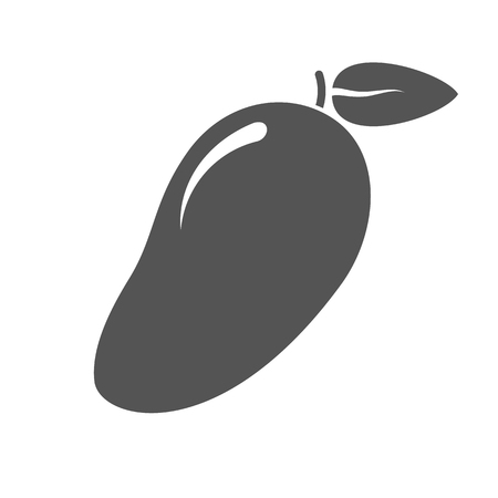 Isolated mango silhouette icon illustration for designのイラスト素材