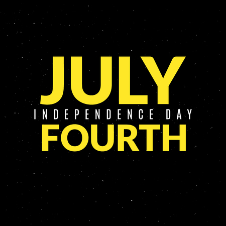 American independence day banner. Fourth of july poster illustrationのイラスト素材