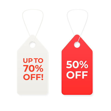 Shopping sale label. Discount tag template for designのイラスト素材