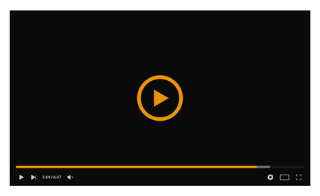 Multimedia player template for web and mobile appsのイラスト素材