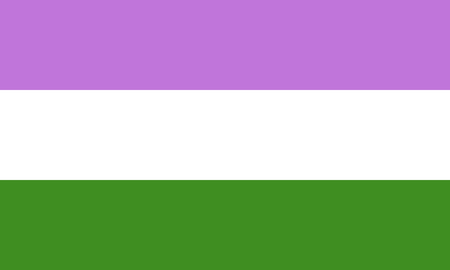 Genderqueer pride flag - one of the sexual minority of LGBT community.のイラスト素材