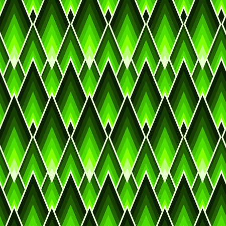 Rectangles or lozenges seamless pattern in trendy neon lime colorのイラスト素材