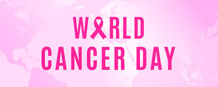 February 4 is World Cancer Day to share you charity with the oncology patientsのイラスト素材