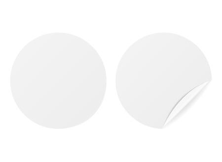 White glossy sale label tag - sticker with blank copy spaceのイラスト素材