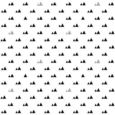 Abstract geometric seamless pattern with tringles repeat iterationのイラスト素材