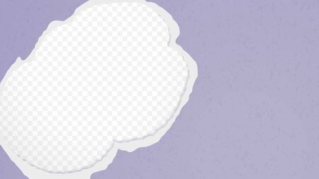 A hole in the craft handmade cardboard made from recycled paper.のイラスト素材