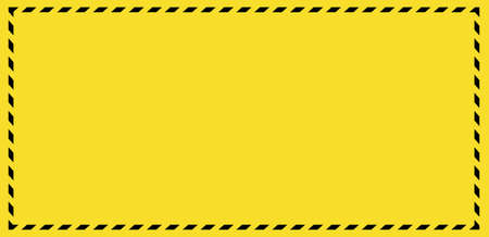 Barricade tape background. Panoramic barrier web bannerのイラスト素材