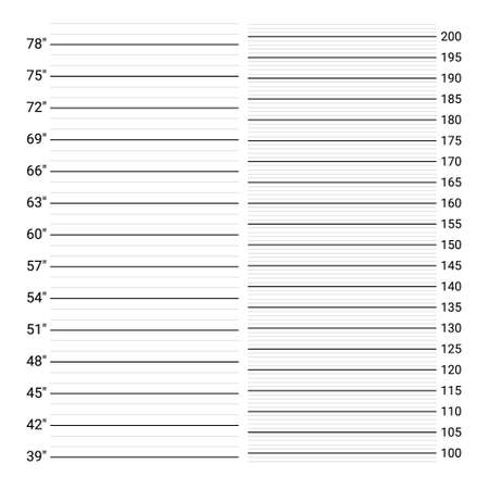 Mugshot background. Police wall with height measuring scale.のイラスト素材