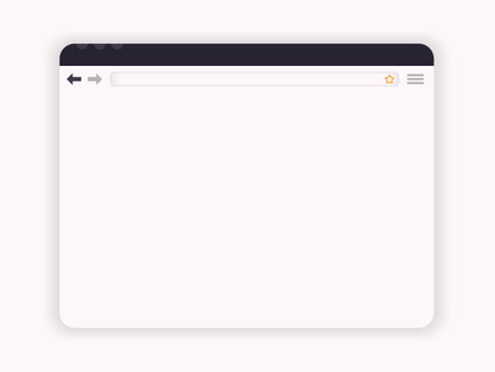 Sleek Clay Styled Modern Web Browser Window