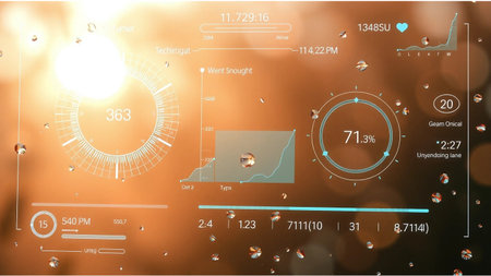 Futuristic virtual graphic touch user interface HUD. Elements for your designの素材