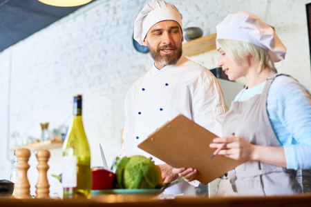 Sharing Culinary Secretsの写真素材