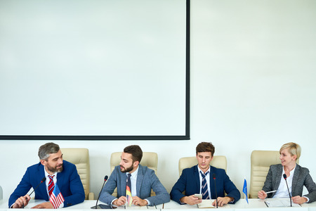 Members of International Conferenceの写真素材