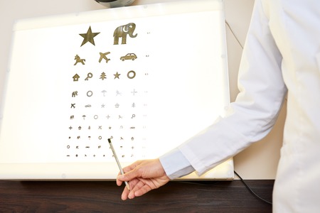 Ophthalmologist Pointing to Eye Chart