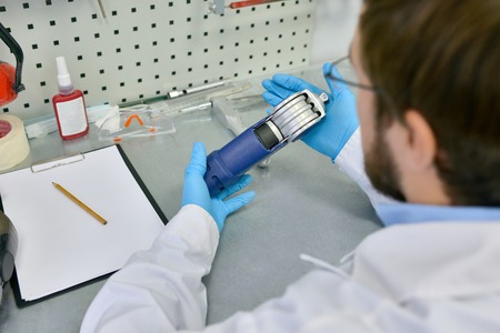 Prosthetist Designing Artificial Limb