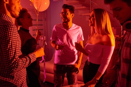 People Talking at  Partyの写真素材