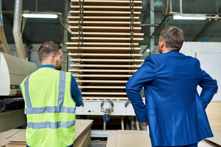 Safety Inspection at Modern Factoryの写真素材