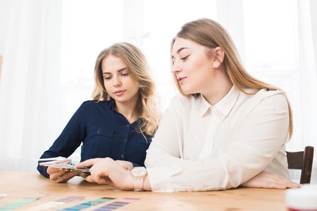 Working with patternの写真素材