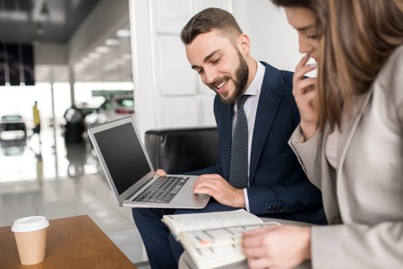 Successful Business People Working with Laptopの写真素材