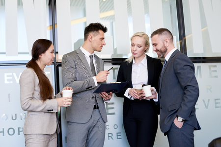 Business Team at Coffee Breakの写真素材