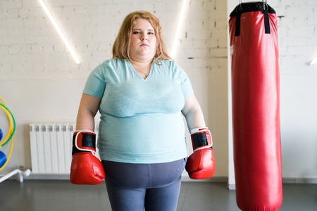 Obese Female Boxerの写真素材