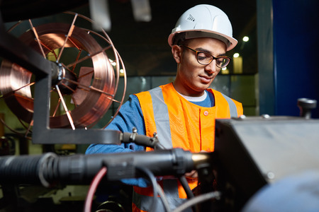 Portrait of Handsome Machine Operator